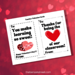 Free Printable Valentines Day Cards For Teacher From Student Pertaining To Free Printable Valentines Cards For Teachers