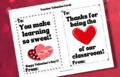 Free Printable Valentines Day Cards For Teacher From Student pertaining to Free Printable Valentines Cards For Teachers