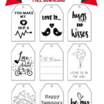 Free Printable Valentines Gift Tags With Free Printable Valentine Gift Tags