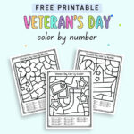 Free Printable Veteran'S Day Colornumber Worksheets   The Throughout Free Printable Veterans Day Worksheets