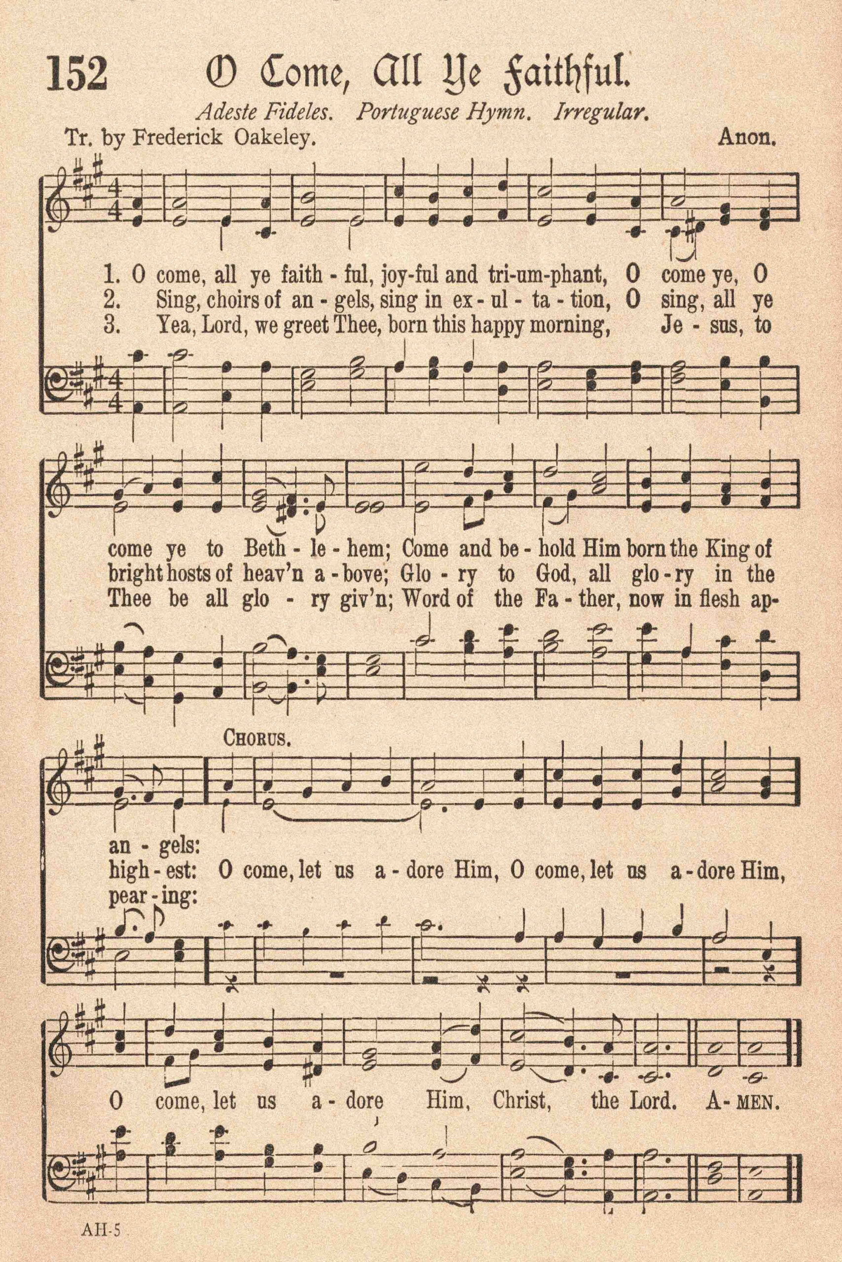 Free Printable Vintage Christmas Sheet Music Hymns • Rose Clearfield intended for Free Printable Christmas Sheet Music