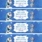Free Printable Water Bottle Labels. | Disney Frozen Birthday In Melted Snow Water Bottle Labels Free Printable