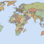 Free Printable World Map With Countries Template In Pdf With Printable World Map With Countries Labeled