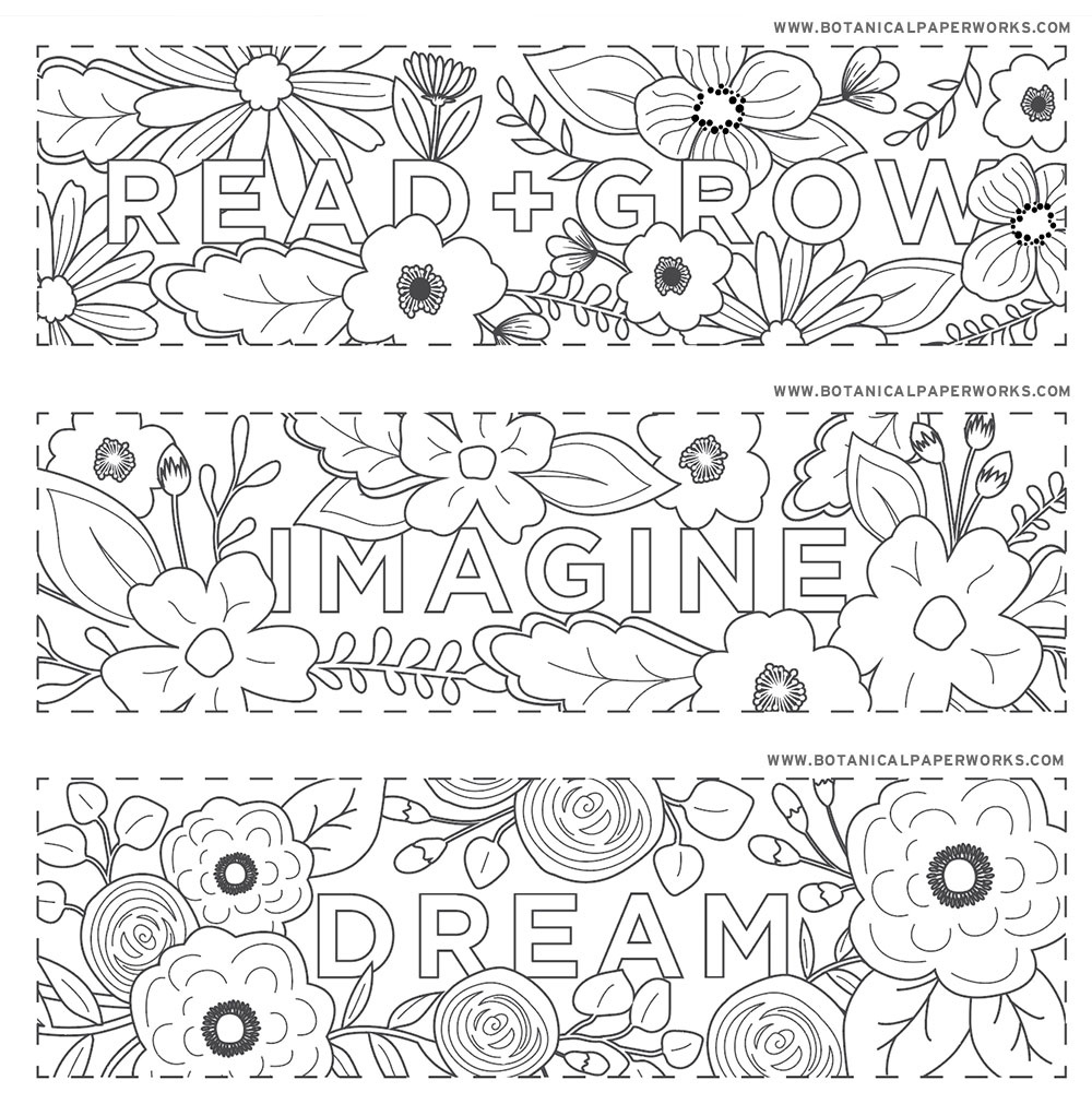 Free Printables} Read + Grow Coloring Bookmarks For Back-To-School inside Free Printable Bookmarks For Students