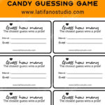Free Printale Game Candy Guessing Labels, Guess How Many Sweets In With Regard To Free Printable Guess How Many Printable Sheet