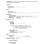 Free Rental / Lease Agreement Templates (15)   Pdf | Word – Eforms Pertaining To Free Printable Rental Agreement Forms