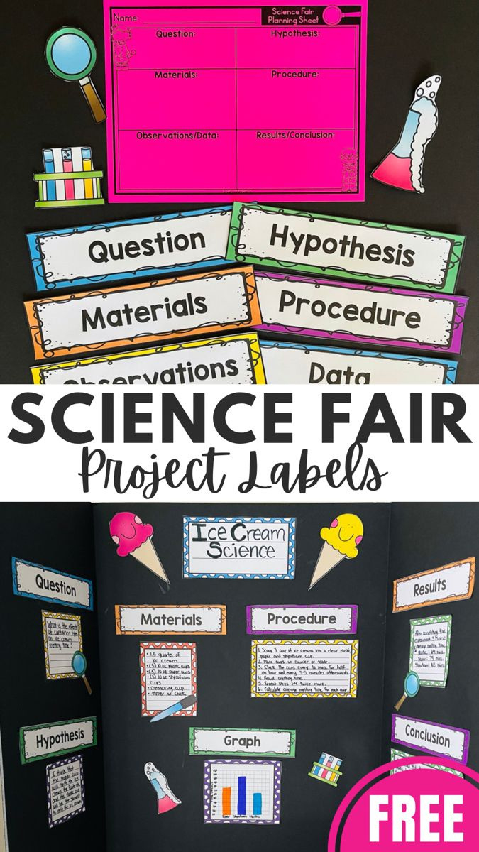 Free Science Fair Project Labels inside Free Printable Printable Science Fair Labels