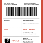 Free Shipping Label Templates, Editable And Printable Intended For Free Shipping Labels Printable