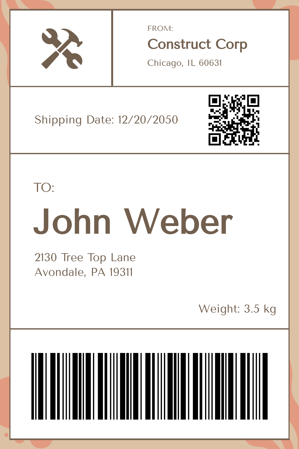 Free Shipping Label Templates, Editable And Printable regarding Free Shipping Labels Printable