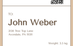 Free Shipping Label Templates, Editable And Printable with regard to To And From Labels Printable