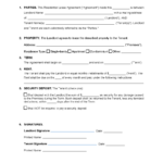 Free Simple (1 Page) Lease Agreement Template | Pdf | Word With Free Printable Rental Agreement Forms