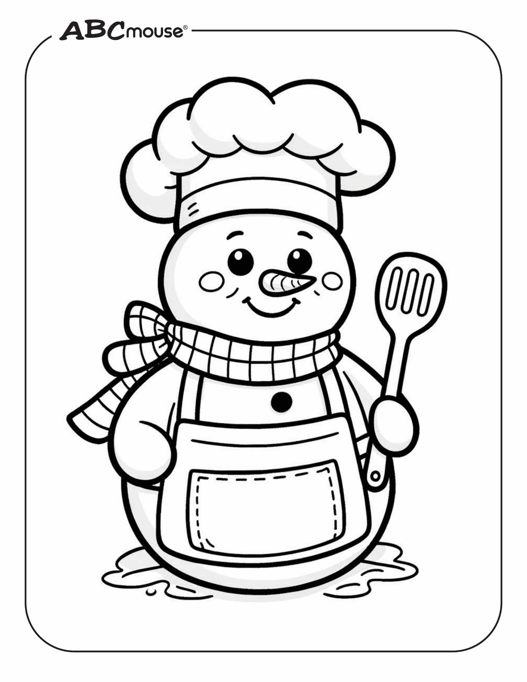Free Snowman Coloring Pages | Abcmouse regarding Free Printable Coloring Pages Snowman