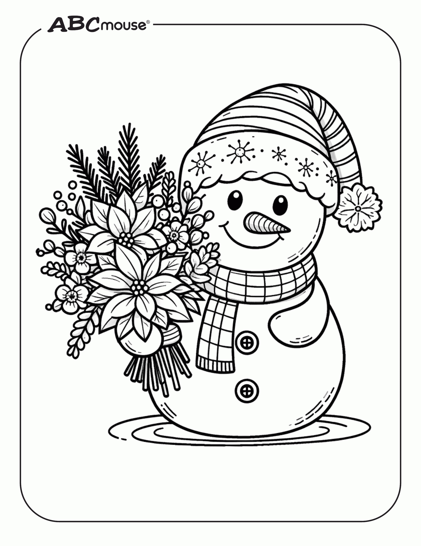Free Snowman Coloring Pages | Abcmouse with Free Printable Images of Snowmen