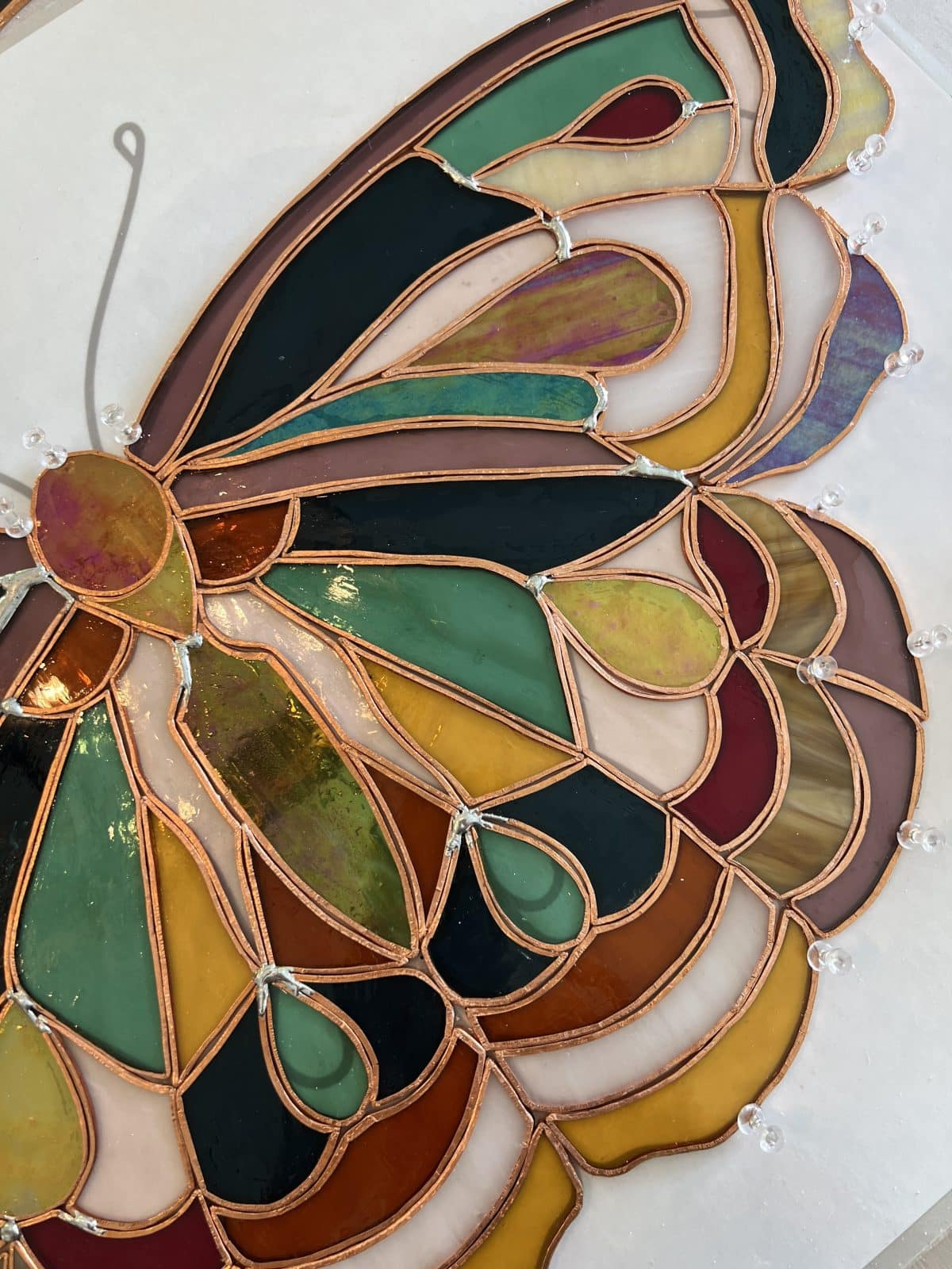 Free Stained Glass Butterfly Pattern - The Handmade Home throughout Free Printable Stained Glass Butterfly Patterns