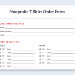 Free T Shirt Order Form Template (Excel, Google Sheets, Pdf) | Bonfire Pertaining To Free Printable T Shirt Order Forms