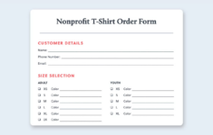 Free T-Shirt Order Form Template (Excel, Google Sheets, Pdf) | Bonfire pertaining to Free Printable T Shirt Order Forms