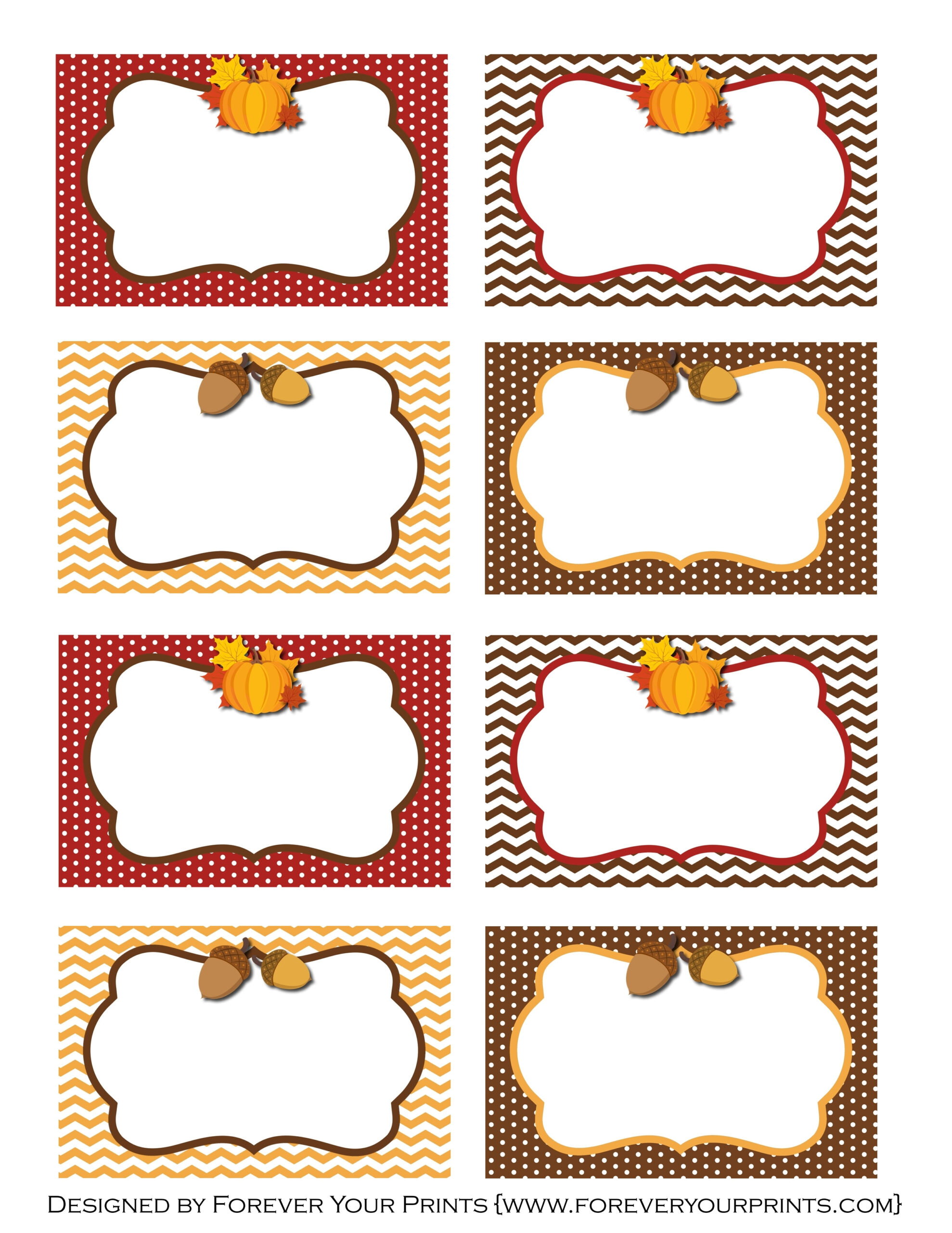 Free Thanksgiving Printables From Forever Your Prints | Catch My Party intended for Free Printable Thanksgiving Labels