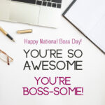 Free To Customize And Print Boss Day Card Templates | Canva Regarding Free Printable Boss'S Day Cards