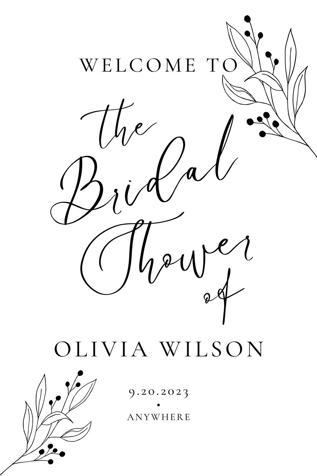 Free To Personalize Bridal Shower Card Templates | Canva inside Free Printable Wedding Shower Cards
