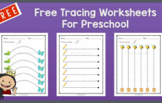 Free Tracing Worksheets For Preschool - The Teaching Aunt pertaining to Free Printable Tracing Worksheets For Preschool
