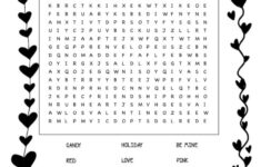 Free Valentine'S Day Word Search - for Free Printable Valentines Word Search