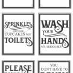 Free Vintage Bathroom Printables   For Free Printable Funny Bathroom Signs Printable