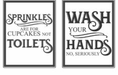 Free Vintage Bathroom Printables - for Free Printable Funny Bathroom Signs Printable