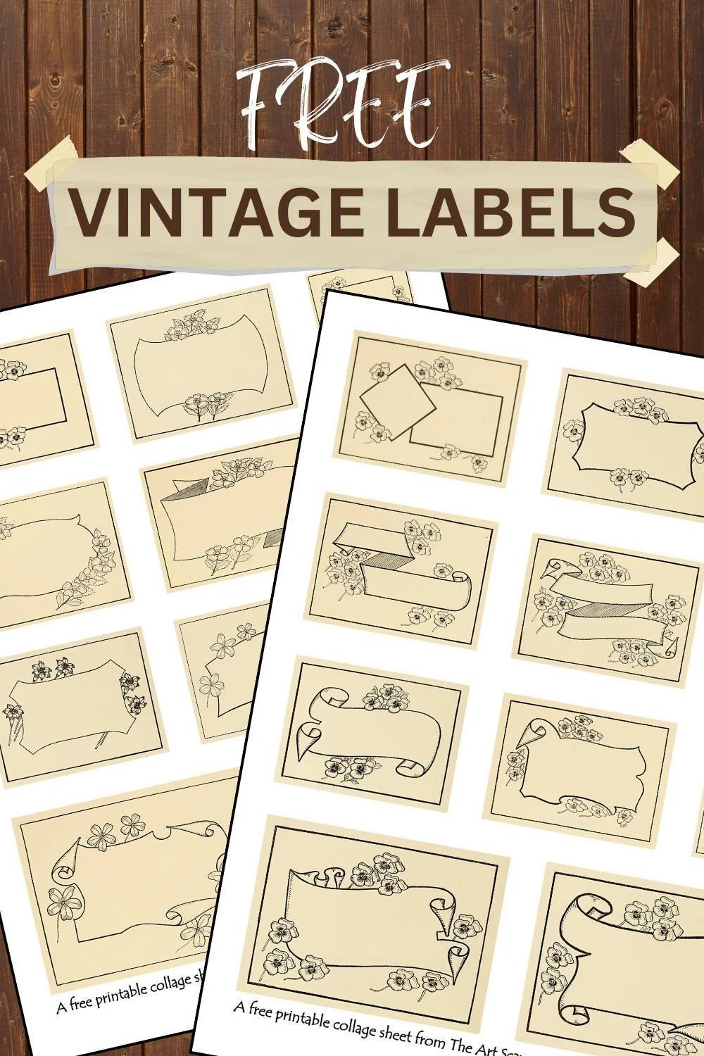 Free Vintage Labels Printables — The Art Scavenger pertaining to Vintage Labels Free Printable