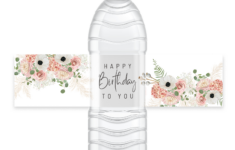 Free Water Bottle Label Templates For Word, Canva, Adobe -- Learn pertaining to Free Water Bottle Label Printable
