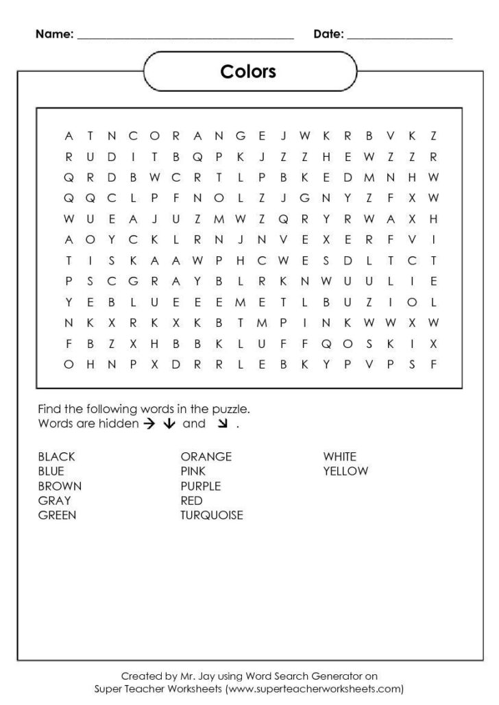 Free Printable Crossword Puzzle Generator
