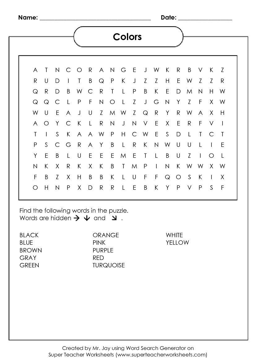 Free Word Search Puzzle Generator - Custom Word Search Maker inside Free Printable Crossword Puzzle Generator