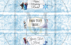 Frozen Birthday Party Water Bottle Editable Label Download · Major pertaining to Melted Snow Water Bottle Labels Free Printable
