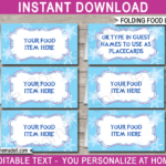 Frozen Party Food Labels Template Inside Food Labels For Party Printable
