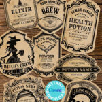 Fully Editable Vintage Apothecary Labels Printable For Vintage Labels Free Printable