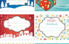 Fun And Colorful Christmas Labels - Free Printables inside Free Printable Xmas Labels