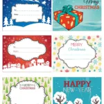 Fun And Colorful Christmas Labels   Free Printables Regarding To From Labels Printable
