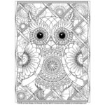 Fun Zen Owl Advanced Coloring Page For Adults   Free Coloring Page Regarding Free Printable Mandala Coloring Pages For Adults