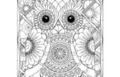 Fun Zen Owl Advanced Coloring Page For Adults - Free Coloring Page regarding Free Printable Mandala Coloring Pages For Adults