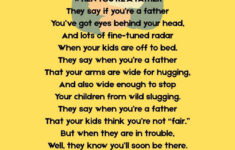 Funny Fathers Day Poems intended for Free Printable Fathers Day Poems For Preschoolers