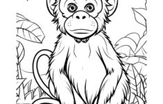 Get Ready For A Colorful Adventure: Free Printable Monkey Coloring intended for Free Printable Monkey Coloring Pages