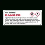 Ghs Label – 70% Ethanol Danger – Nev'S Ink, Inc. Pertaining To [%Free Printable 70% Alcohol Label|Free Printable 70% Alcohol Label%]