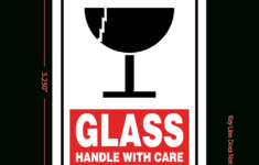 Glass Handle With Care Labels, 5.25 Inch X 4 Inch, 500 Per Roll throughout Glass Fragile Label Printable