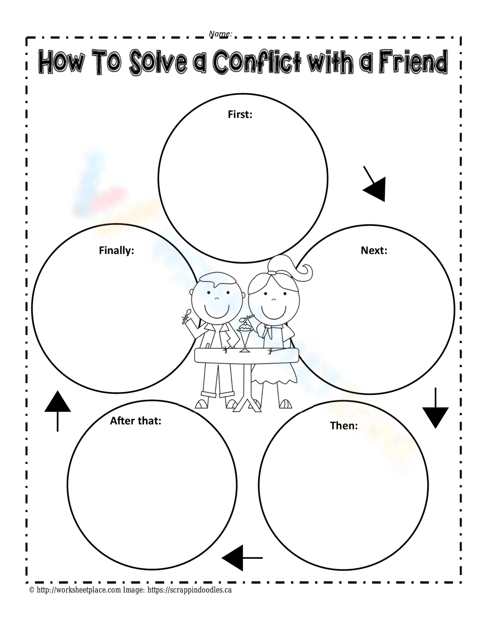 Grade 9 Conflict Resolution Worksheets &amp;amp; Printable inside Free Printable Conflict Resolution Worksheets