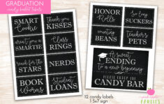 Graduation Candy Labels - Printable Graduation Party - Candy with Downloadable Free Printable Candy Buffet Labels