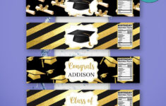 Graduation Water Bottle Label Template To Print At Home Diy | Bobotemp within Free Printable Graduation Water Bottle Labels