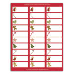 Great Papers! Merry Christmas Santa Address Labels, 150 Pack With Printable Address Labels Christmas