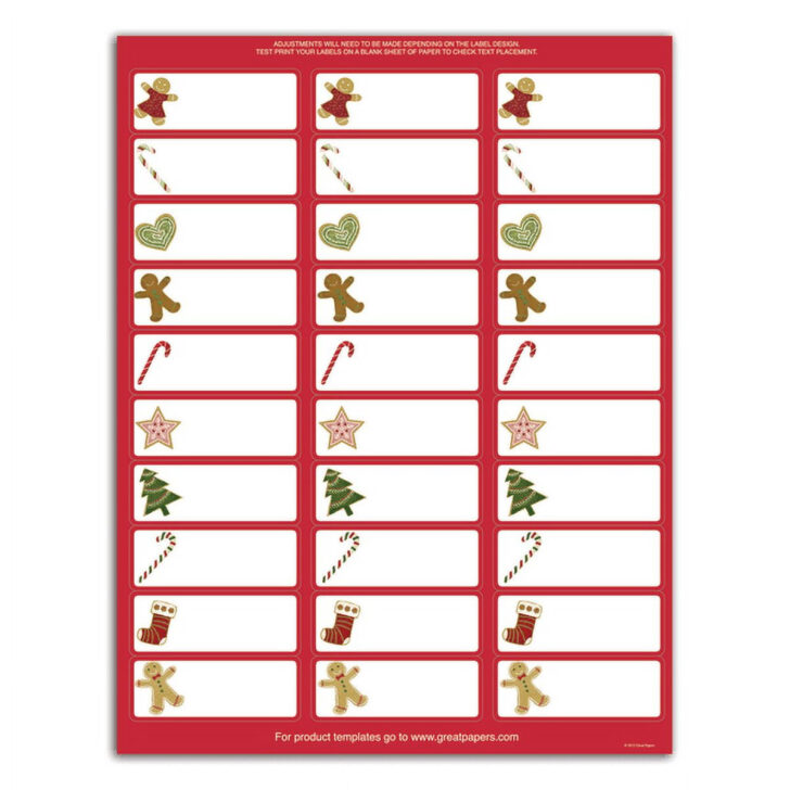 Printable Address Labels Christmas