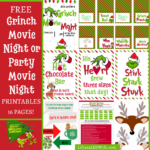Grinch Movie Night Or Party Printables   Life As A Leo Wife Pertaining To Free Printable Grinch Labels