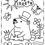Groundhog Day Printable Coloring Pages For Children Intended For Free Printable Groundhog Day Coloring Pages