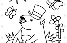 Groundhog Day Printable Coloring Pages For Children intended for Free Printable Groundhog Day Coloring Pages